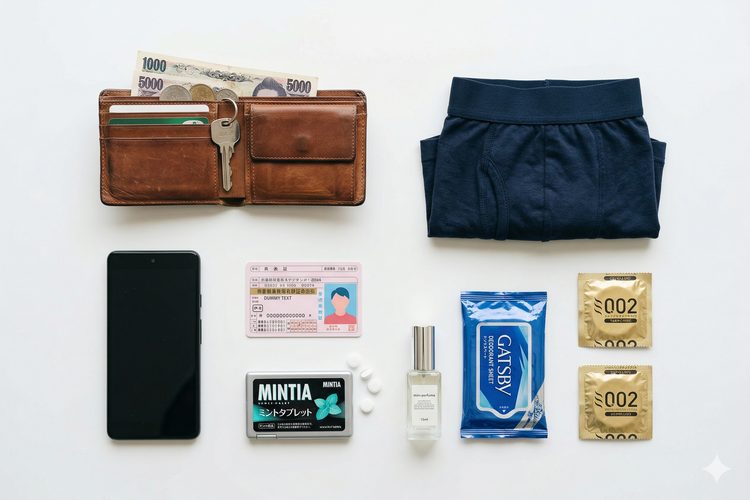 持ち物はこれだけ！ソープランド利用時に本当に必要な「持ち物」リスト