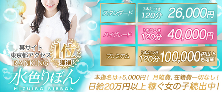 水色りぼん